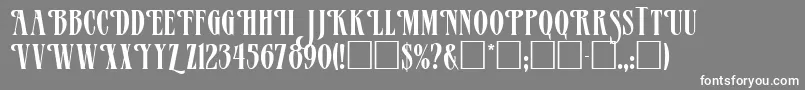 Mazam Font – White Fonts on Gray Background