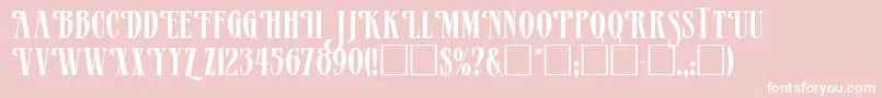 Mazam Font – White Fonts on Pink Background