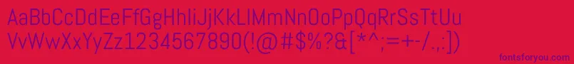 AbelRegular Font – Purple Fonts on Red Background