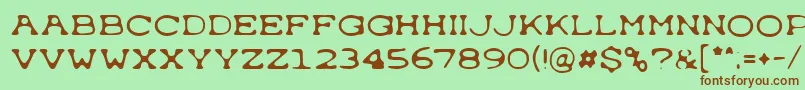 More about Typewrong Font Typewrong Font – Brown Fonts on Green Background