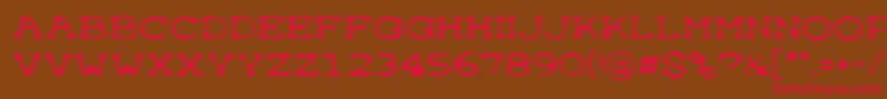 Typewrong Font – Red Fonts on Brown Background