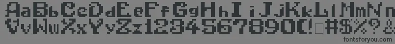 WonderBoyInMonsterWorld Font – Black Fonts on Gray Background