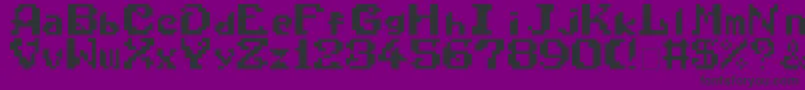 WonderBoyInMonsterWorld Font – Black Fonts on Purple Background