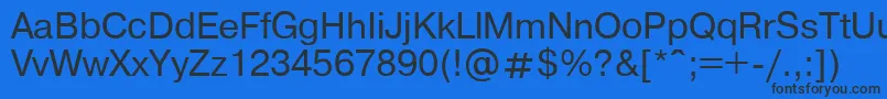 Ft86Plain Font – Black Fonts on Blue Background