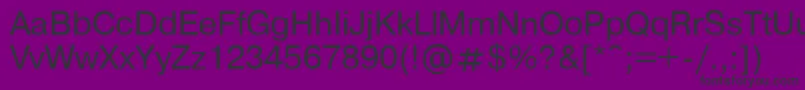 Ft86Plain Font – Black Fonts on Purple Background