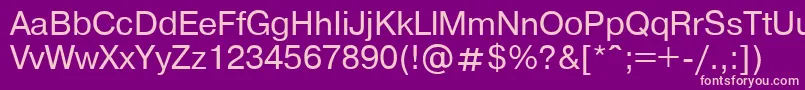 Ft86Plain Font – Pink Fonts on Purple Background