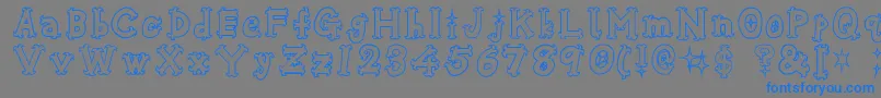 Osharehn Font – Blue Fonts on Gray Background