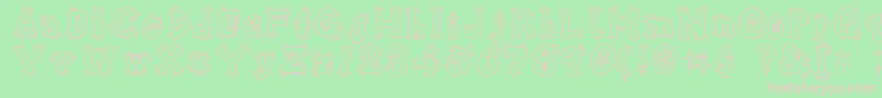 Osharehn Font – Pink Fonts on Green Background