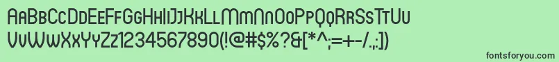 フォントCirculaMedium – 緑の背景に黒い文字