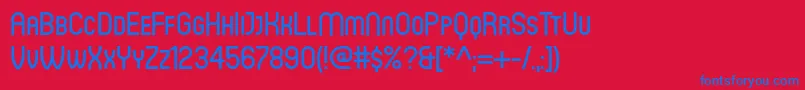 CirculaMedium Font – Blue Fonts on Red Background