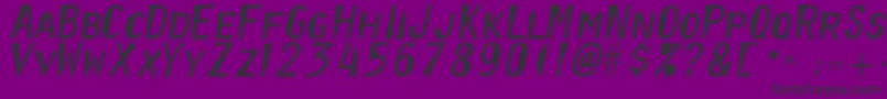 Oratorreformed Font – Black Fonts on Purple Background