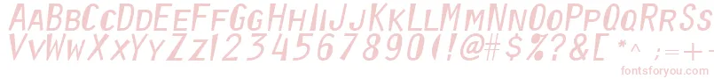 Oratorreformed Font – Pink Fonts on White Background