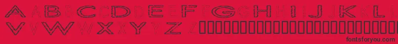 Slurc Font – Black Fonts on Red Background