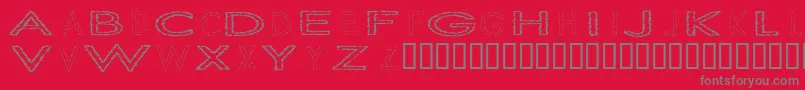 Slurc Font – Gray Fonts on Red Background