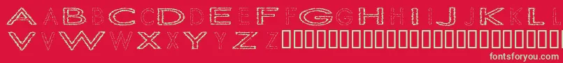 Slurc Font – Green Fonts on Red Background