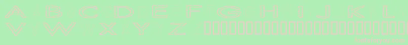 Slurc Font – Pink Fonts on Green Background