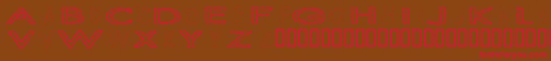 Slurc Font – Red Fonts on Brown Background