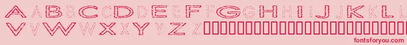 Slurc Font – Red Fonts on Pink Background