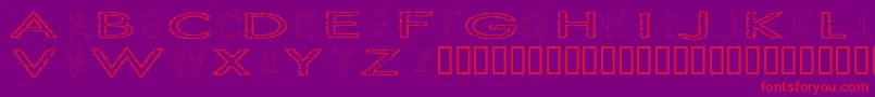 Slurc Font – Red Fonts on Purple Background