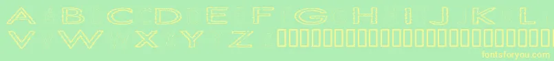 Slurc Font – Yellow Fonts on Green Background