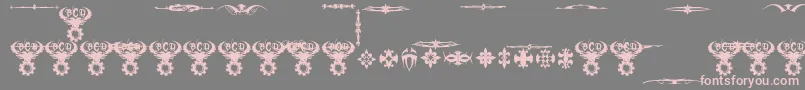 fuente MarquisDeSadeOrnaments – Fuentes Rosadas Sobre Fondo Gris