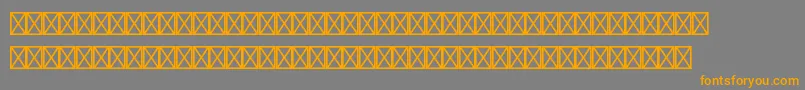 フォントEuroserifstdItalic – オレンジの文字は灰色の背景にあります。