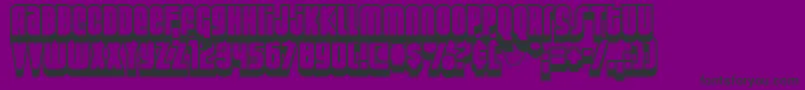 Шрифт Weltron2 – чёрные шрифты на фиолетовом фоне