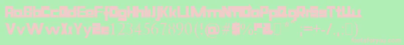 NiiiiiTrous Font – Pink Fonts on Green Background