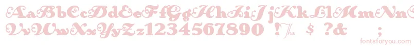 Anakroni Font – Pink Fonts on White Background