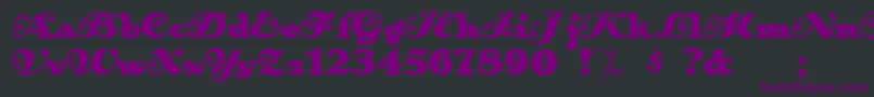 Anakroni Font – Purple Fonts on Black Background