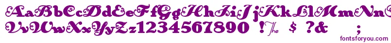 Anakroni Font – Purple Fonts on White Background