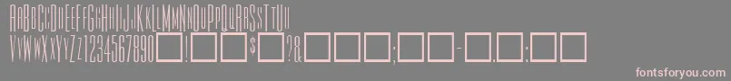 TiowascapssskRegular Font – Pink Fonts on Gray Background