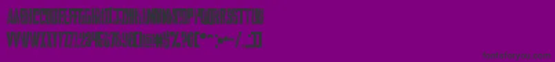 Falturaguerra-fontti – mustat fontit violetilla taustalla