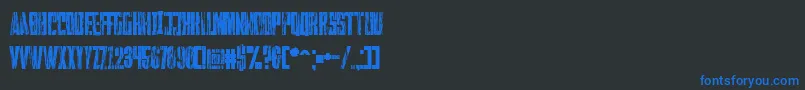 Falturaguerra Font – Blue Fonts on Black Background