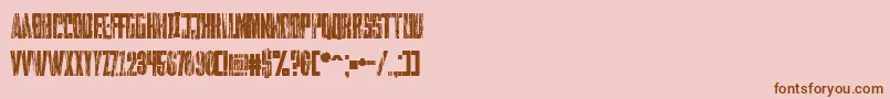 Falturaguerra Font – Brown Fonts on Pink Background