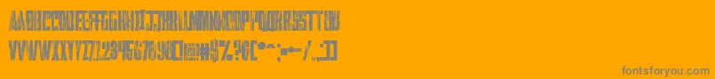 Falturaguerra Font – Gray Fonts on Orange Background
