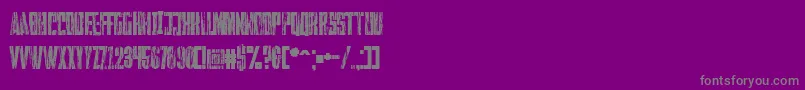 Falturaguerra Font – Gray Fonts on Purple Background