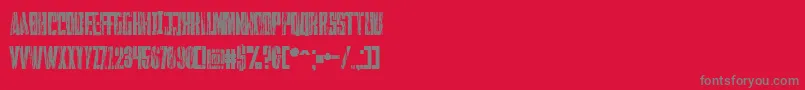 Falturaguerra Font – Gray Fonts on Red Background