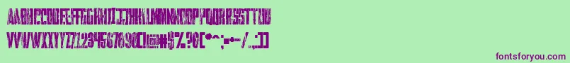 Falturaguerra Font – Purple Fonts on Green Background