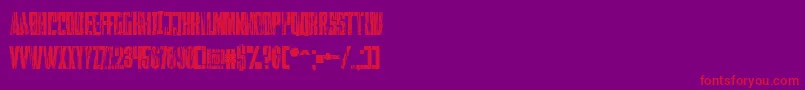 Falturaguerra Font – Red Fonts on Purple Background