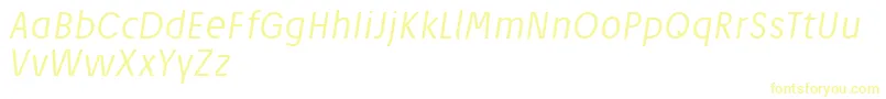 JosefReducedLightitalic Font – Yellow Fonts