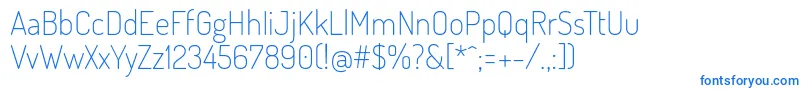 More about DosisExtralight Font DosisExtralight Font – Blue Fonts on White Background