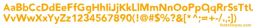 Nowayback Font – Orange Fonts on White Background
