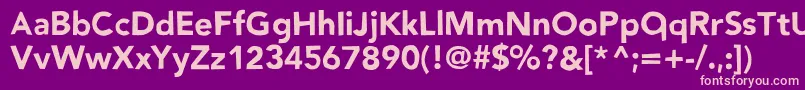 Nowayback Font – Pink Fonts on Purple Background
