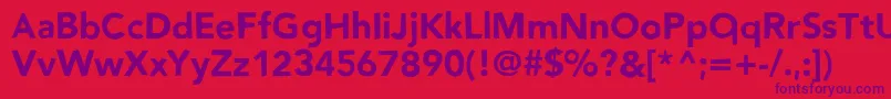 Nowayback Font – Purple Fonts on Red Background