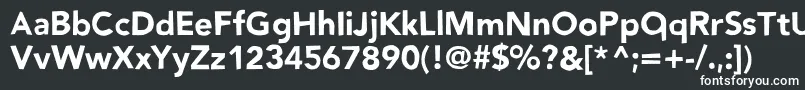 Nowayback Font – White Fonts on Black Background