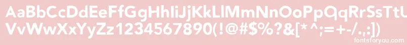 Nowayback Font – White Fonts on Pink Background