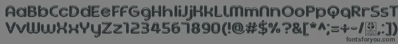 AgetaChubbyDemo Font – Black Fonts on Gray Background