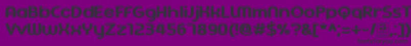 AgetaChubbyDemo Font – Black Fonts on Purple Background