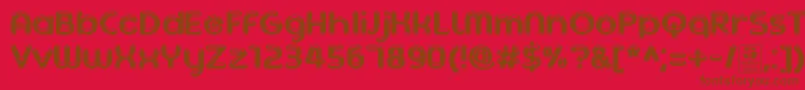 AgetaChubbyDemo Font – Brown Fonts on Red Background